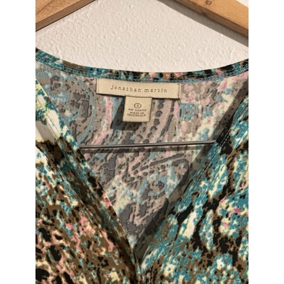 Jonathan Martin Women's Multi Color Pullover Empire Dress Size Small - Picture 4 of 7